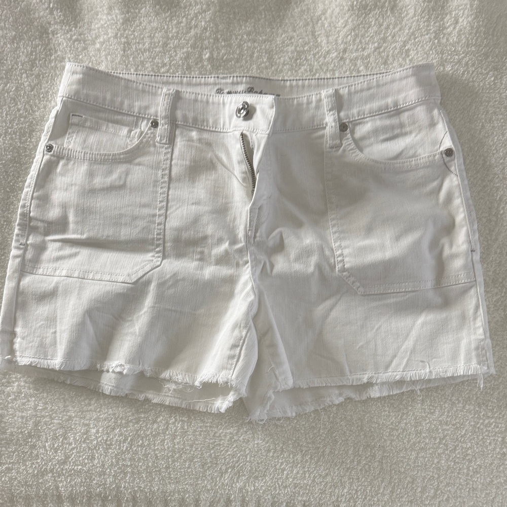Tommy Bahama, Ella Twill Shorts, Women's White Denim Shorts, Size 8